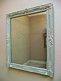 old french painted mirror